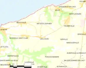 Poziția localității Les Loges