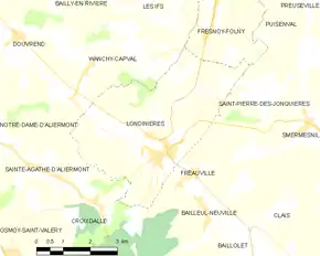 Poziția localității Londinières