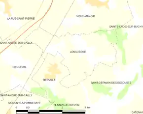 Poziția localității Longuerue