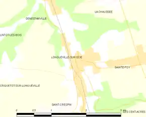 Poziția localității Longueville-sur-Scie