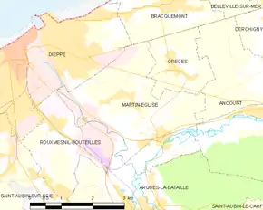 Poziția localității Martin-Église