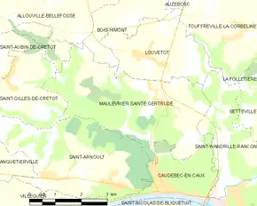 Poziția localității Maulévrier-Sainte-Gertrude
