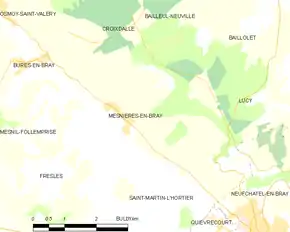 Poziția localității Mesnières-en-Bray