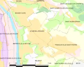 Poziția localității Le Mesnil-Esnard
