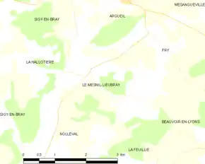 Poziția localității Le Mesnil-Lieubray