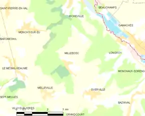 Poziția localității Millebosc