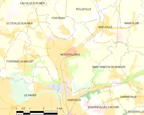 Poziția localității Montivilliers