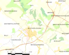 Poziția localității Neufchâtel-en-Bray