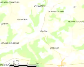 Poziția localității Nolléval