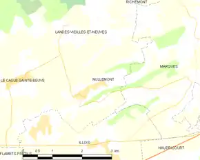 Poziția localității Nullemont
