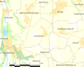 Poziția localității Ocqueville