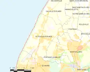 Poziția localității Octeville-sur-Mer