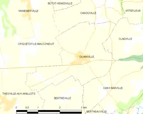 Poziția localității Ouainville