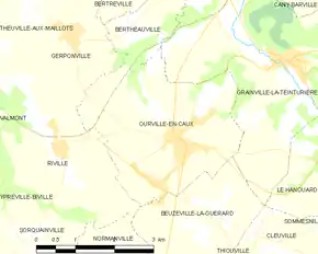 Poziția localității Ourville-en-Caux