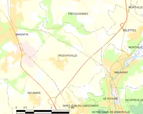 Poziția localității Pissy-Pôville