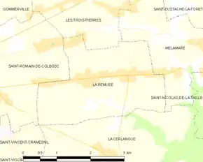 Poziția localității La Remuée