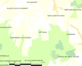 Poziția localității Rétonval