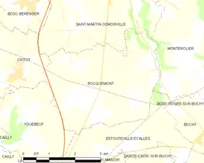 Poziția localității Rocquemont