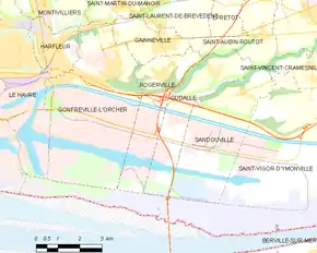 Poziția localității Rogerville