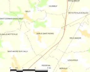 Poziția localității La Rue-Saint-Pierre
