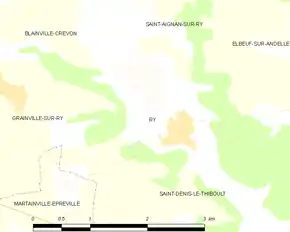 Poziția localității Ry