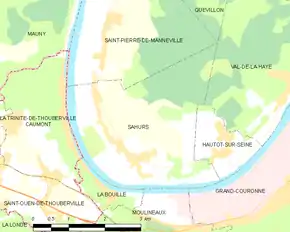 Poziția localității Sahurs