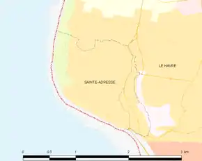 Poziția localității Sainte-Adresse