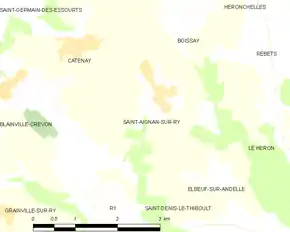 Poziția localității Saint-Aignan-sur-Ry