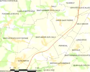 Poziția localității Saint-André-sur-Cailly