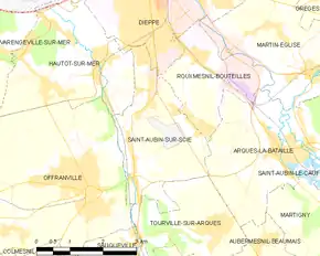 Poziția localității Saint-Aubin-sur-Scie