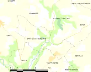Poziția localității Sainte-Austreberthe
