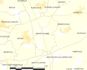 Poziția localității Sainte-Colombe