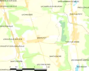 Poziția localității Sainte-Foy
