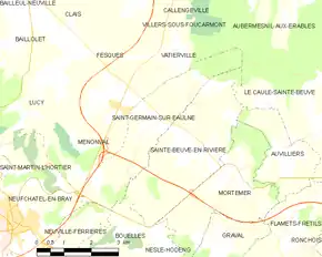 Poziția localității Saint-Germain-sur-Eaulne