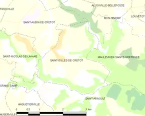 Poziția localității Saint-Gilles-de-Crétot