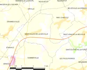 Poziția localității Saint-Gilles-de-la-Neuville