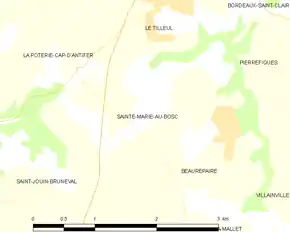 Poziția localității Sainte-Marie-au-Bosc