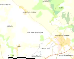 Poziția localității Saint-Martin-l'Hortier
