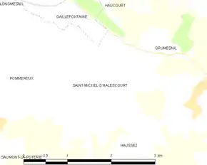 Poziția localității Saint-Michel-d'Halescourt