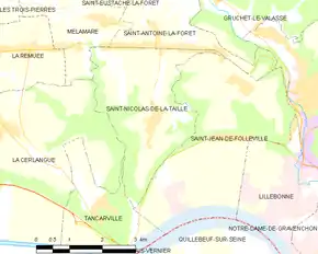 Poziția localității Saint-Nicolas-de-la-Taille
