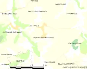 Poziția localității Saint-Pierre-Bénouville