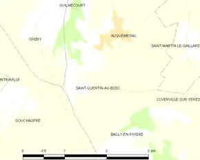 Poziția localității Saint-Quentin-au-Bosc
