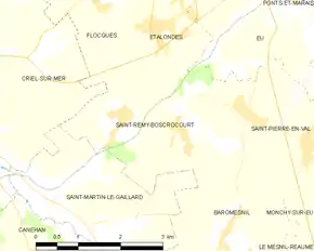 Poziția localității Saint-Rémy-Boscrocourt