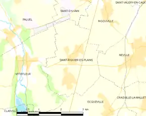 Poziția localității Saint-Riquier-ès-Plains
