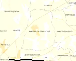 Poziția localității Saint-Sauveur-d'Émalleville