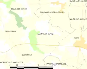 Poziția localității Saint-Vaast-du-Val