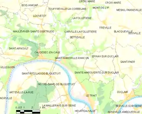 Poziția localității Saint-Wandrille-Rançon