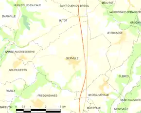 Poziția localității Sierville
