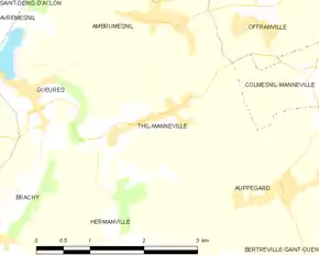Poziția localității Thil-Manneville