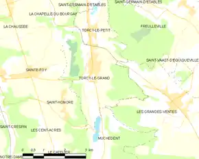 Poziția localității Torcy-le-Grand